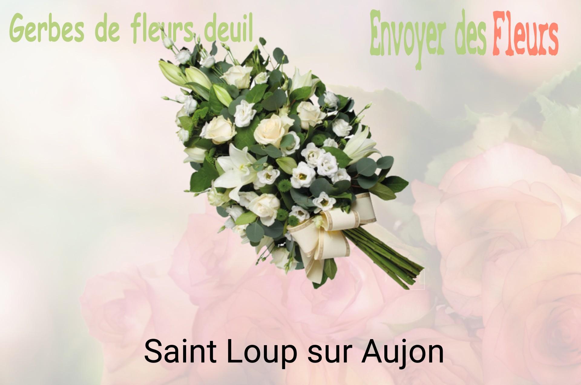 Gerbe de fleurs de deuil livrée à Saint-Loup-sur-Aujon